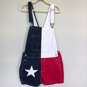 Chubbies The Chubberalls Men’s Texas Lone Star Bib Overalls Shortalls S